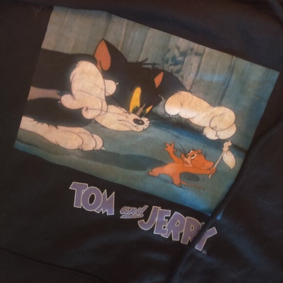 Dolls Kill Candystripper Tom and Jerry Hoodie OS New oversized - Picture 3 of 3